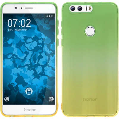 Produktbild von PhoneNatic Case kompatibel mit Huawei Honor 8 - Design:03 Silikon Hülle Ombrè + 2 Schutzfolien