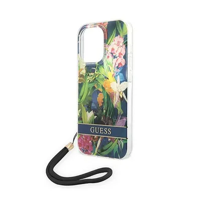 Produktbild von Guess Guohcp14Xhflsb Iphone 14 Pro Max 6,7 Blau/Blaues Hardcase Blumenarmband