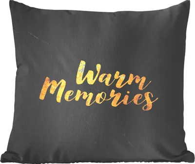 Produktbild von MuchoWow® Zierkissen Sofakissen Wohnzimmer Dekokissen 40x40 cm Zitat - Gold - Marmor - Foto Kissen - Schlafzimmer Dekoration