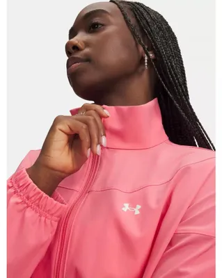 Produktbild von Damenjacke UNDER ARMOUR RIVAL WOVEN JACKET 1389631-600 ROSA Größe: XS