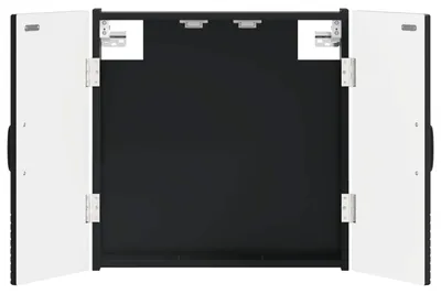 Obrázok produktu pre vidaXL Skriňa na hodovaciu šípku HOORN, čierna, 52,5 x 10,5 x 53,5 cm