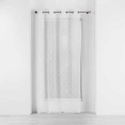 Zdjęcie produktu dla Firanka do salonu na przelotkach OLYMPIA, haftowana, 140 x 240 cm