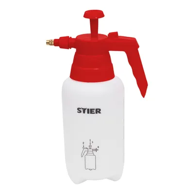 Produktbild von STIER Pumpsprühflasche für Reiniger oder Wasser, 1 L, verstellbare Messingdüse, unbeschriftet, leer, leicht befüllbar