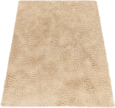 Produktbild von Hochflor Teppich Wohnzimmer Fellteppich Kunstfell Shaggy Flauschig Einfarbig Grösse 160x220 cm