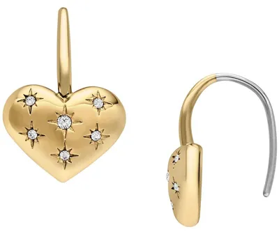 Image de Boucles d'oreilles pendentif Fossil Gold Collection Sadie - femme
