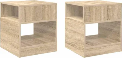 Obrázek produktu pro vidaXL Odkládací stolek 2 ks dub Sonoma 40,5 x 40 x 45 cm
