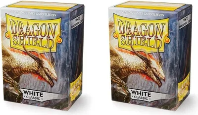 Produktbild von 2x Dragon Shield Classic Sleeves - White (2x100 Sleeves)