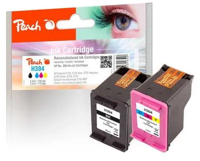 Image de Peach PI300-802 Peach 320054 2.2ml 4.5ml 120pages 110pages Cartouche d'encre noire, jaune