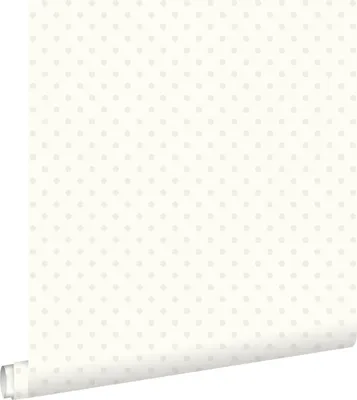 Produktbild von ESTAhome Tapete Punkte Weiß und Silber 53 cm x 10.05 m