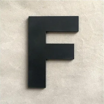 Produktbild von Wandaufkleber Buchstabe schwarz 9 x 7,4 cm, Buchstabe F