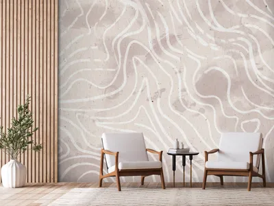 Produktbild von Vlies Fototapete Abstrakt 400x280 cm Tapeten Wandtapete XXL geometrische Muster Formen Linien wie gemalt a-A-0850-a-a