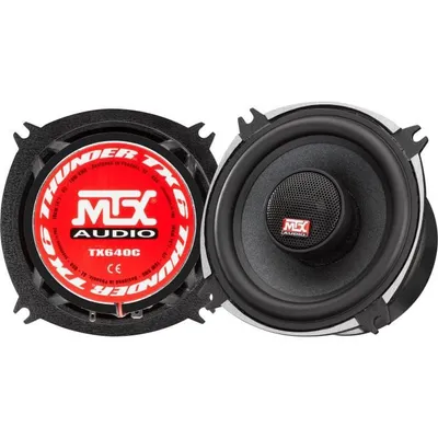 Immagine prodotto di MTX TX640C Diffusore coassiale 10 cm a 2 vie 70W RMS 4O Alloggiamento in alluminio Tweeter al neodimio Bobina a cupola in seta TSV TIL.