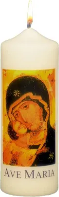 Produktbild von Marienkerze "Maria mit Kind" Elfenbein 170 x Ø 60 mm, 1 Stück