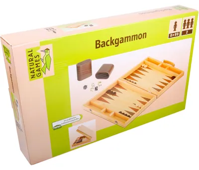 Produktbild von Natural Games Backgammon 38 x 22 x 5 cm