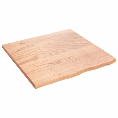 Image de vidaXL Étagère murale marron clair 60x60x2 cm Chêne massif traité
