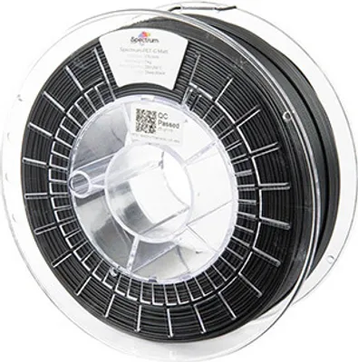 Zdjęcie produktu dla Spectrum 3D filament, PET-G Matt, 1,75 mm, 1000 g, 80542, głęboka czerń