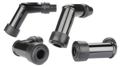 Productafbeelding van Zündkabelschoenen VD05F, zwart, 8052 NGK, set van 4, geschikt voor motorfietsen en scooters