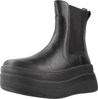 Produktbild von FITFLOP FitFlop F-Mode Stack Leather Chelsea Boots SCHWARZ 39