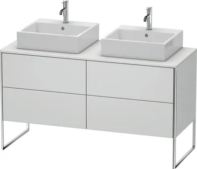 Produktbild von Waschtischunterbau XSQUARE 778x1400x548mm f 2 Be weiß seidenmatt weiß seidenmatt