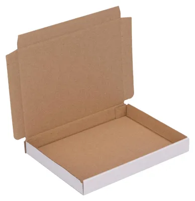 Produktbild von verpacking 25 Großbriefkartons 165 x 125 x 20 mm Großbriefkarton GB-0 DIN A6 für Briefsendungen (Innenmaß 154 x 118 x 17 mm) DHL GLS DPD Weiß Päckchen Versandkarton Büchersendung Brief