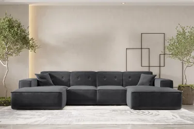 Produktbild von Wohnlandschaft Sofa U-Form CESINA in Stoff Perfect Harmony Anthrazit