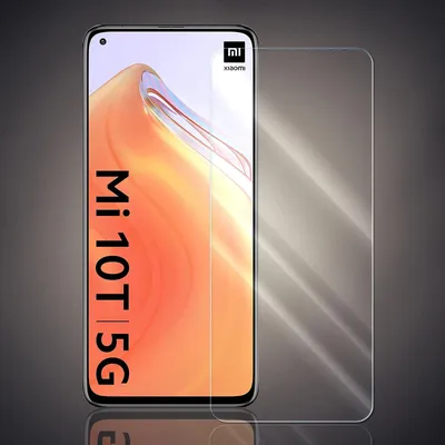 Produktbild von Panzer Folie für Xiaomi Mi 10T / Mi 10T Pro Echt Glas Displayschutzfolie Transparent Glasfolie 9H Härtegrad Schutzglasfolie