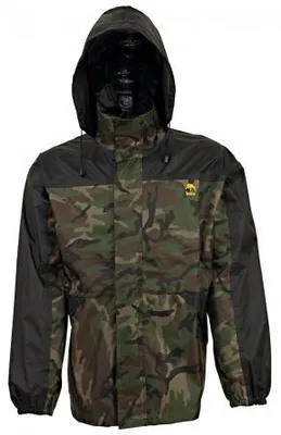 Produktbild von Behr Regenjacke wasserdicht, doppelt verschweißte Nähte, Kapuze, Camou, XXL