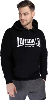 Productafbeelding van Lonsdale London hoodie voor heren, model Wolterton, kleur zwart, maat M
