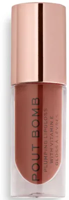 Produktbild von Makeup Revolution, Pout Bomb, Vitamin E, aufpolsternd, Lipgloss, Cookie Deep Nude, 4,6 ml