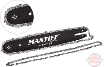 Produktbild von Schwert Kettensäge Partner + 2 Stk. Sägekette 40cm Kette 3/8"1,3mm(40PARTNER-56)