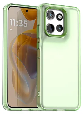 Immagine prodotto di Custodia per Motorola Edge 50 Neo/Moto S50, sottile custodia semi-trasparente opaca antiurto Verde