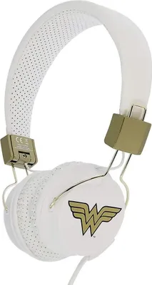 Obrázek produktu pro OTL Technologies DC Comics Wonder Woman, Kabel, Hudba, 20 - 20000 Hz, 140 g, Sluchátka, Zlato, Bílá