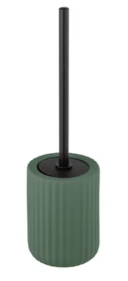 Zdjęcie produktu dla WENKO ceramiczny zestaw WC uchwyt na szczotkę WC łazienka Belluno zielony