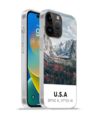 Produktbild von MuchoWow® Handyhülle Schutzhülle Hülle für Apple iPhone 14 Pro Max Yosemite - Amerika - Wyoming - Wald - Berge Silikon Softcase Handy Hülle - Hardcover