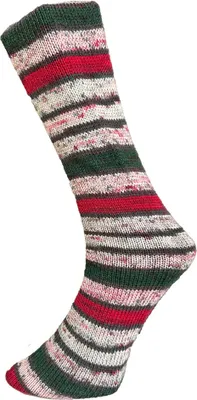 Produktbild von Ferner MALLY SOCKS Weihnachtsedition 2024 150 g 4-fach Sockenwolle Weihnachten musterbildend 450 m  Farbe 21.12.2024