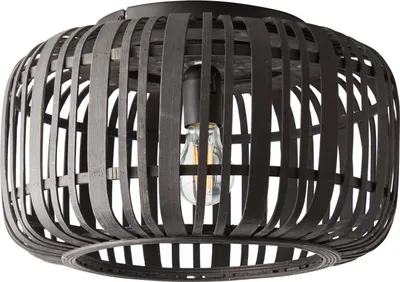 Produktbild von BRILLIANT Deckenleuchte 40cm Woodrow schwarz IP20 E27 60 Watt dimmbar g. f. Normallampe