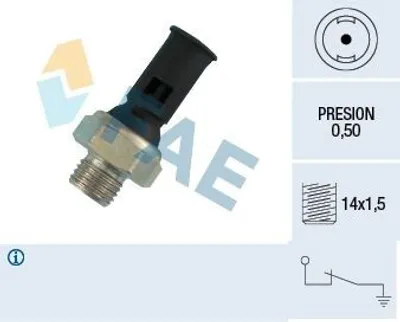 Produktbild von FAE 12390 Öldruckschalter Öldrucksensor für FORD Focus II Schrägheck (DA, HCP, DP) für VOLVO V70 II (285)
