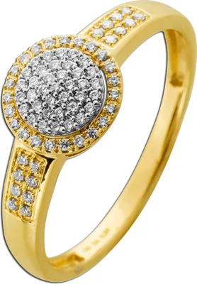 Produktbild von Diamant Ring Gold 585 14K Natur Diamanten 0.24ct 18