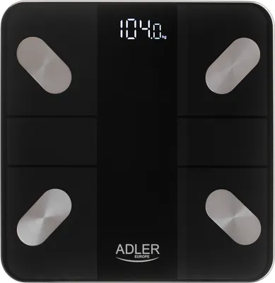 Produktbild von Adler AD 8186 Personenwaage Tuya Smart mit App Bluetooth schwarz