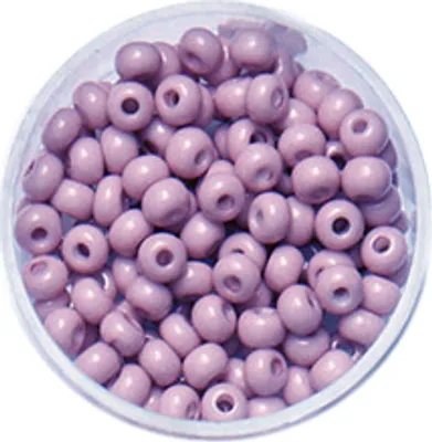 Produktbild von Rocailles Glasperlen in Pink, 2,6 mm Durchmesser, matte Ausführung