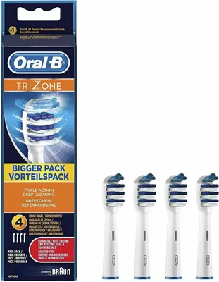 Produktbild von Oral-B EB30-4, 4 Stück(e), Blau, Weiß, Oral-B Trizone, 23,32 g
