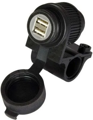 Produktbild von Oxford Dual USB socket (5V 2Amp) Motorrad bordsteckdose