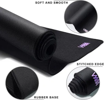 Produktbild von Gaming-Mauspad XXL, 120 x 40 cm - Stoffoberfläche - Rutschfeste Gummibasis - Ideal für Gaming - Vemera
