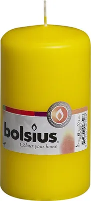 Produktbild von Bolsius Stumpenkerzen Gelb 130/68mm