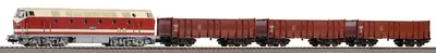 Produktbild von Piko 57138 Start-Set Güterzug BR119 DR + 3 Wg. Bettung IV