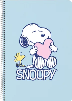 Produktbild von Notizbuch Snoopy Love Blau A4 80 Blatt