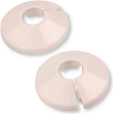 Obrázok produktu pre 2 x biela PVC rúrka 18 mm kryt rúrky radiátora