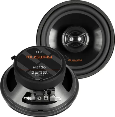 Obrázek produktu pro Musway ME120, 2-way, 140 W, 70 W, 3 ohm, 70 - 22000 Hz, 4,4 cm