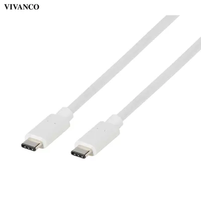 Zdjęcie produktu dla ViVanco™37561, 1,2 m, USB C, USB C, Biały