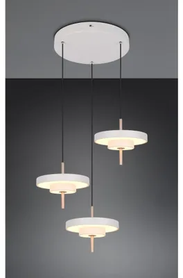 Zdjęcie produktu dla Lampa wisząca LED, z regulacją wysokości, z możliwością ściemniania, CCT, D 45 cm